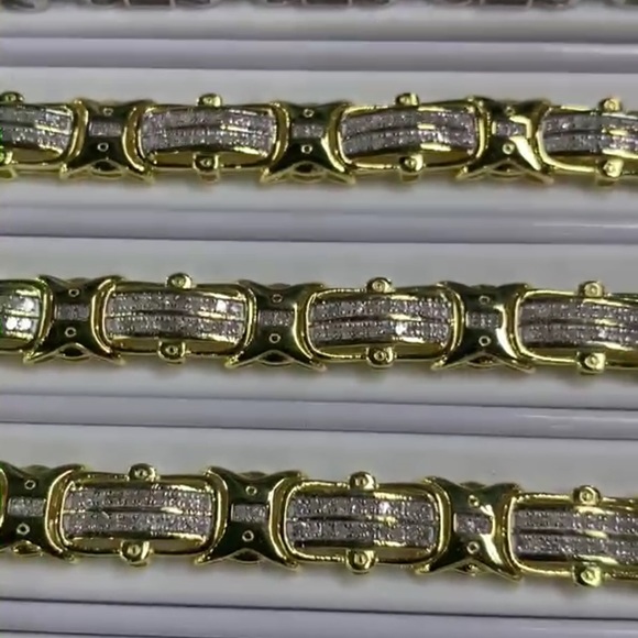 Bestseller Mens REAL DIAMOND custom designed bracelet! HIGH DEMAND NOT CZ! SALE! - Picture 3 of 3